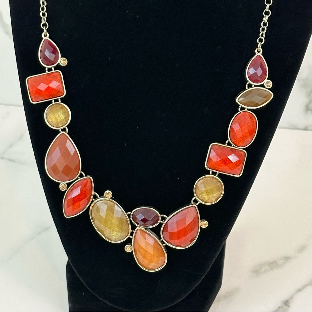Vintage Premier Designs poppy statement necklace